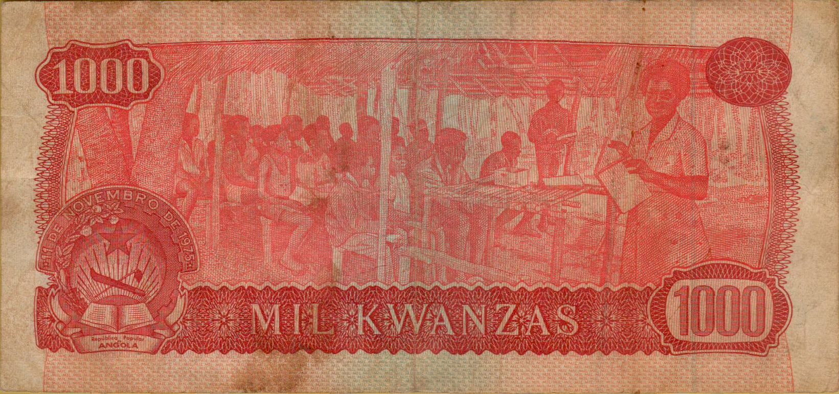 Angola 1000 1976 VF P-113